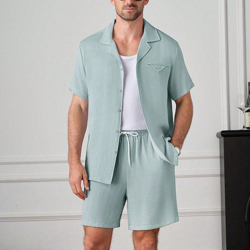 Men'S Fashion For 2026 - Conjunto de Dos Piezas de Verano