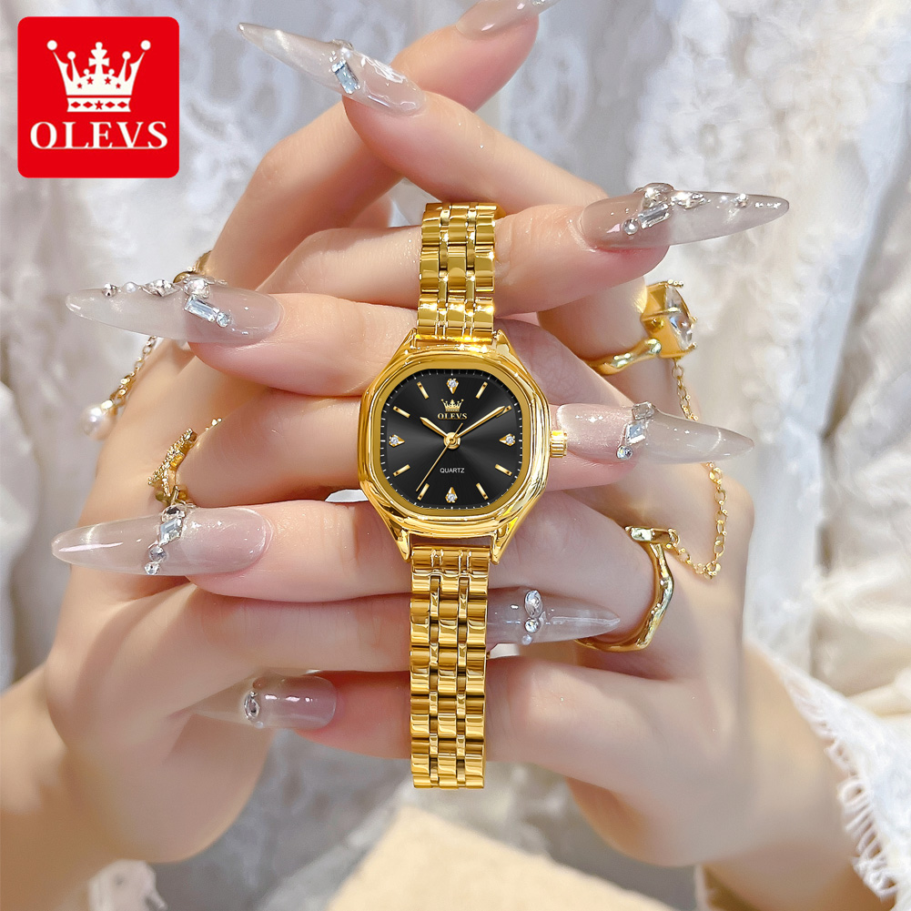 Fashion Mens Watches - OLEVS 5888 relojes de mujer dorados