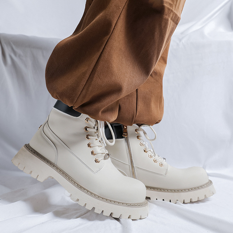 Mens Fashion Dress - Botas de plataforma para vestido de