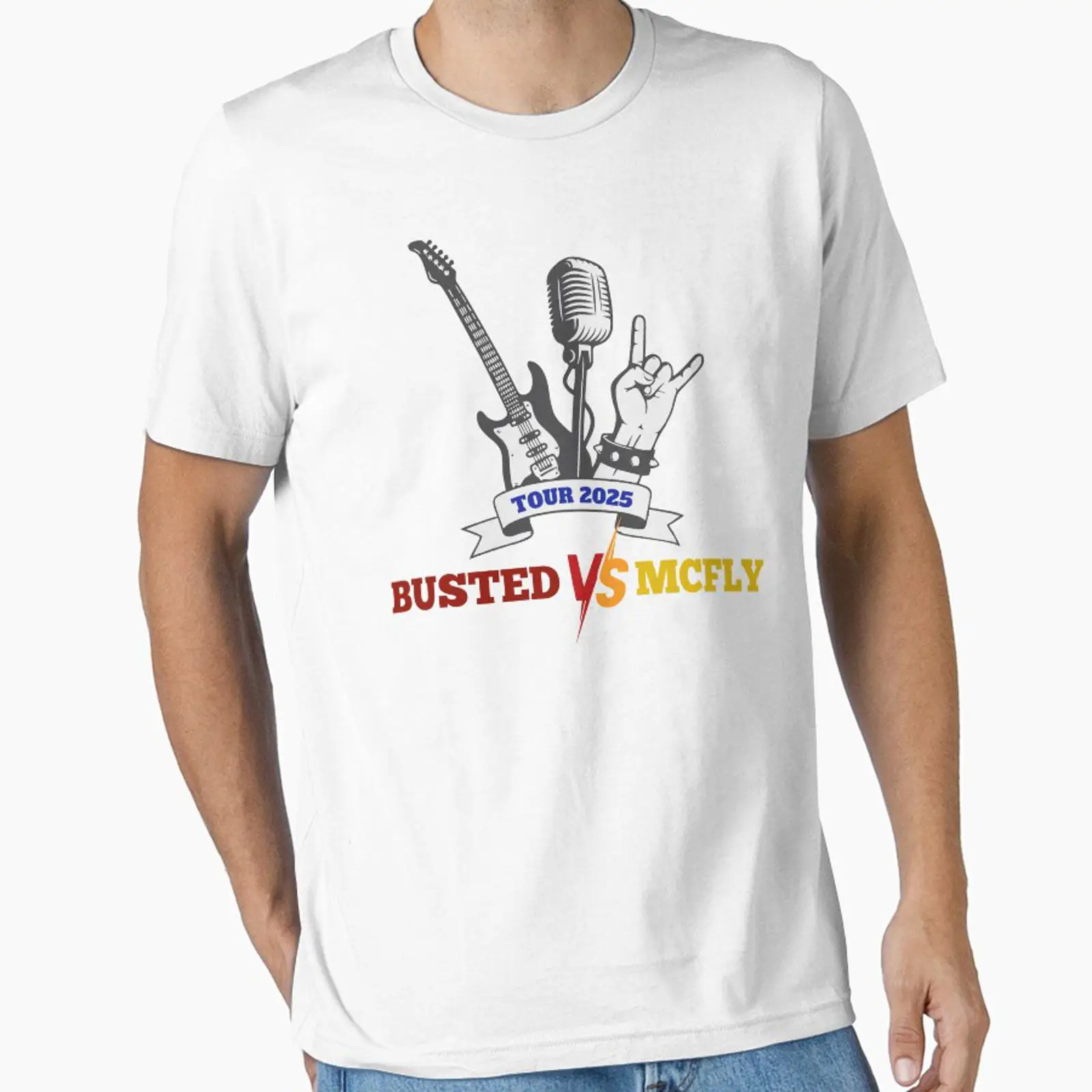 Men'S Fashion Essentials 2025 - Camiseta Busted Vs McFly 2025 Essential,