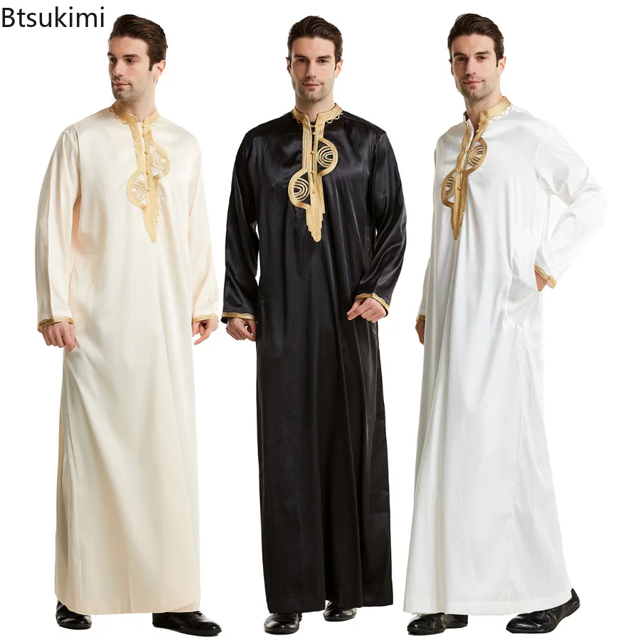 Men'S Fashion Kurta - Ropa musulmana para hombres, caftán, batas