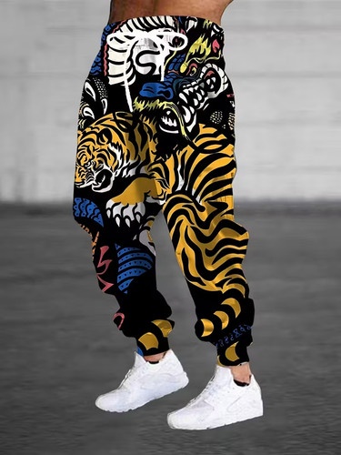 Mens Fashion Trend 2026 - Pantalones deportivos transpirables con estampado 3D