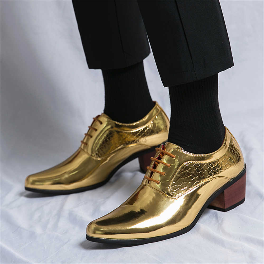Mens Fashion Dress - Zapatillas de vestir con tacones para