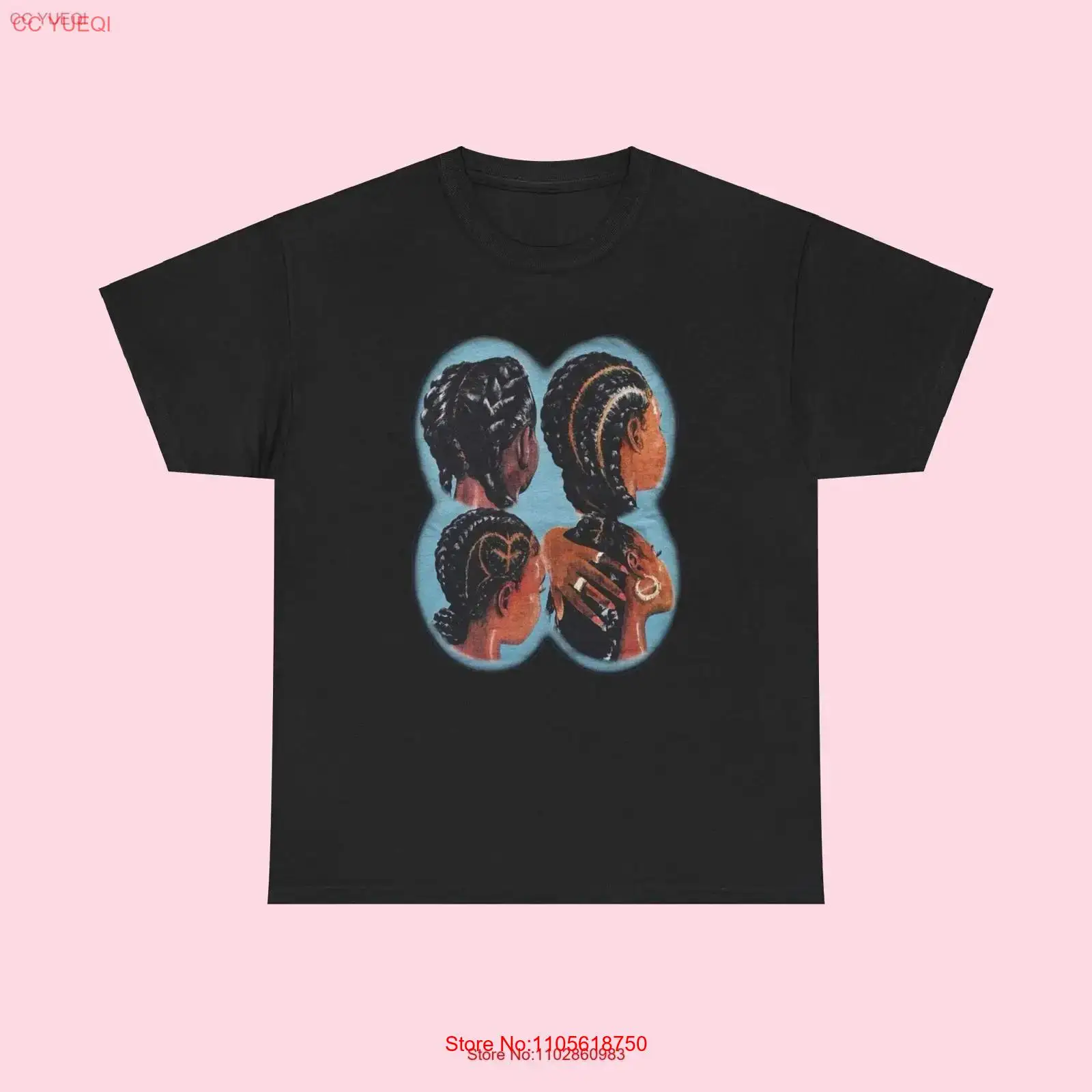 Men Fashion Pinterest - Camiseta negra con estampado de trenzas,