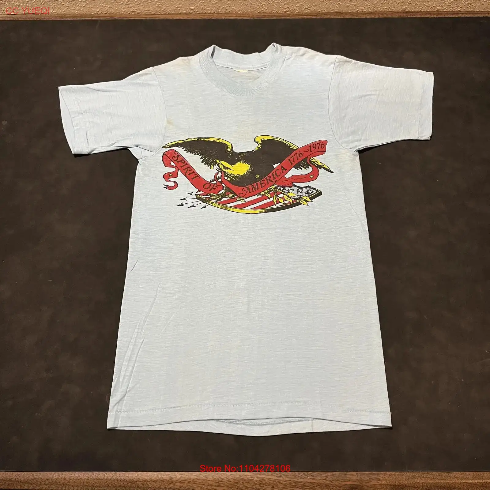 Men'S Fashion 70S - Camiseta Vintage Spirit Of America para