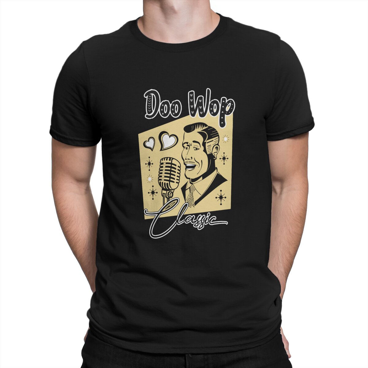 Doo Wop-Camiseta Retro Rockabi - 1950S Fashion Men'S reseña y precio
