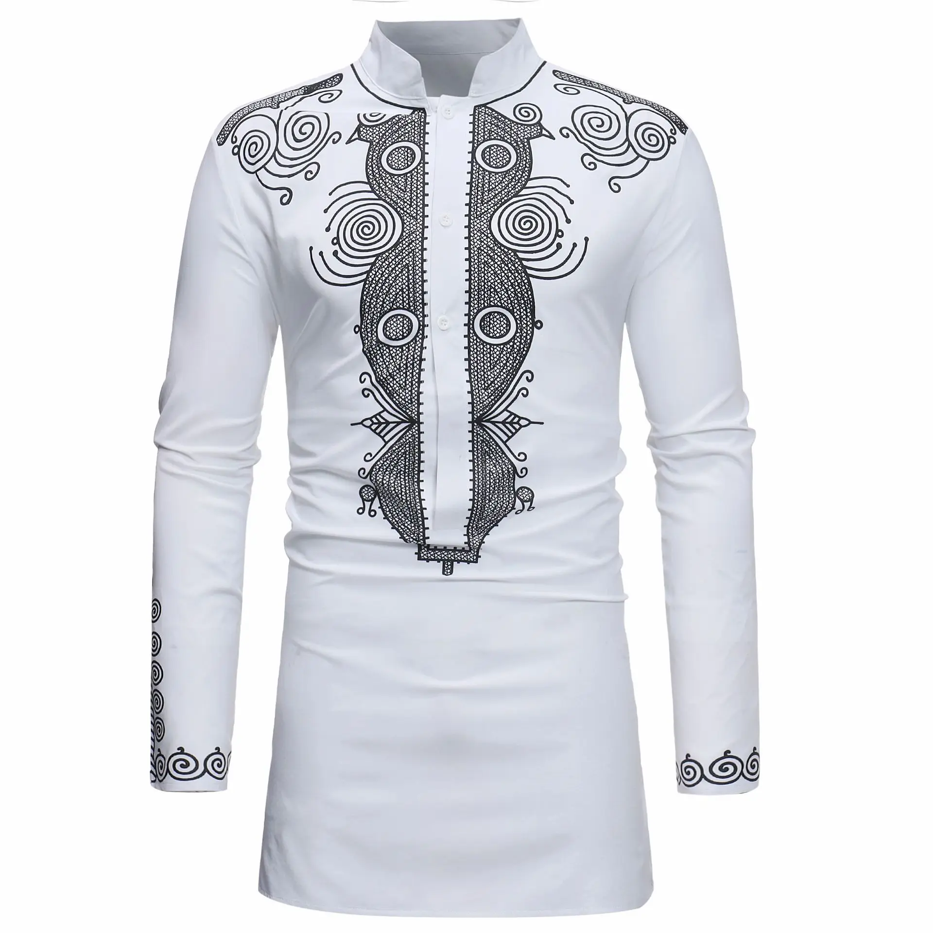 Camisa musulmana con cuello le - Men'S Fashion Kurta reseña y precio