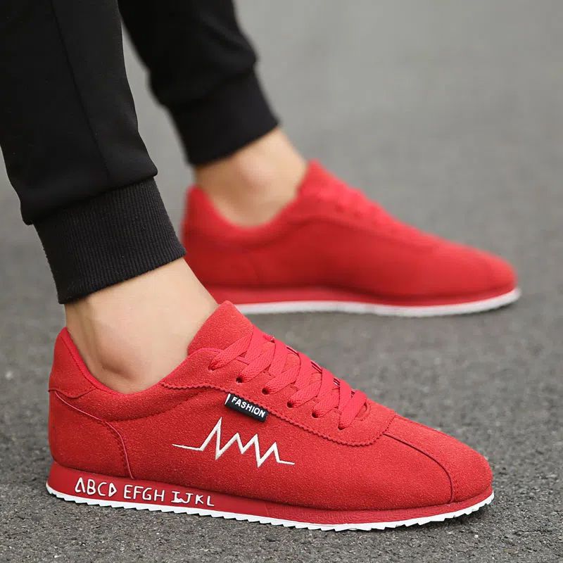 Zapatillas Bajas de Lona Rojas - Mens Fashion Trainers 2025 reseña y precio