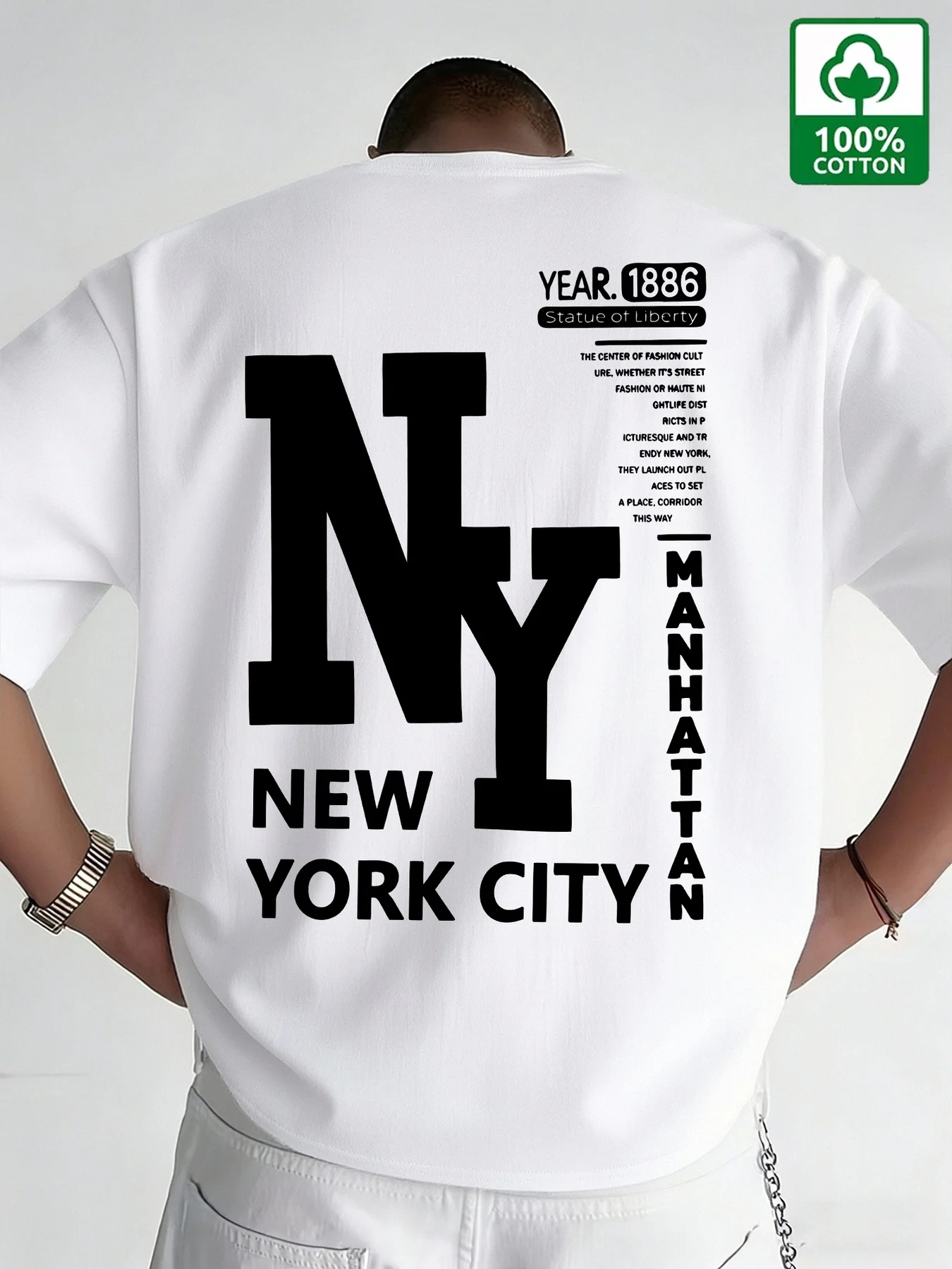 Camiseta de Hombre NYC, Algodó - Men'S Fashion Nyc reseña y precio