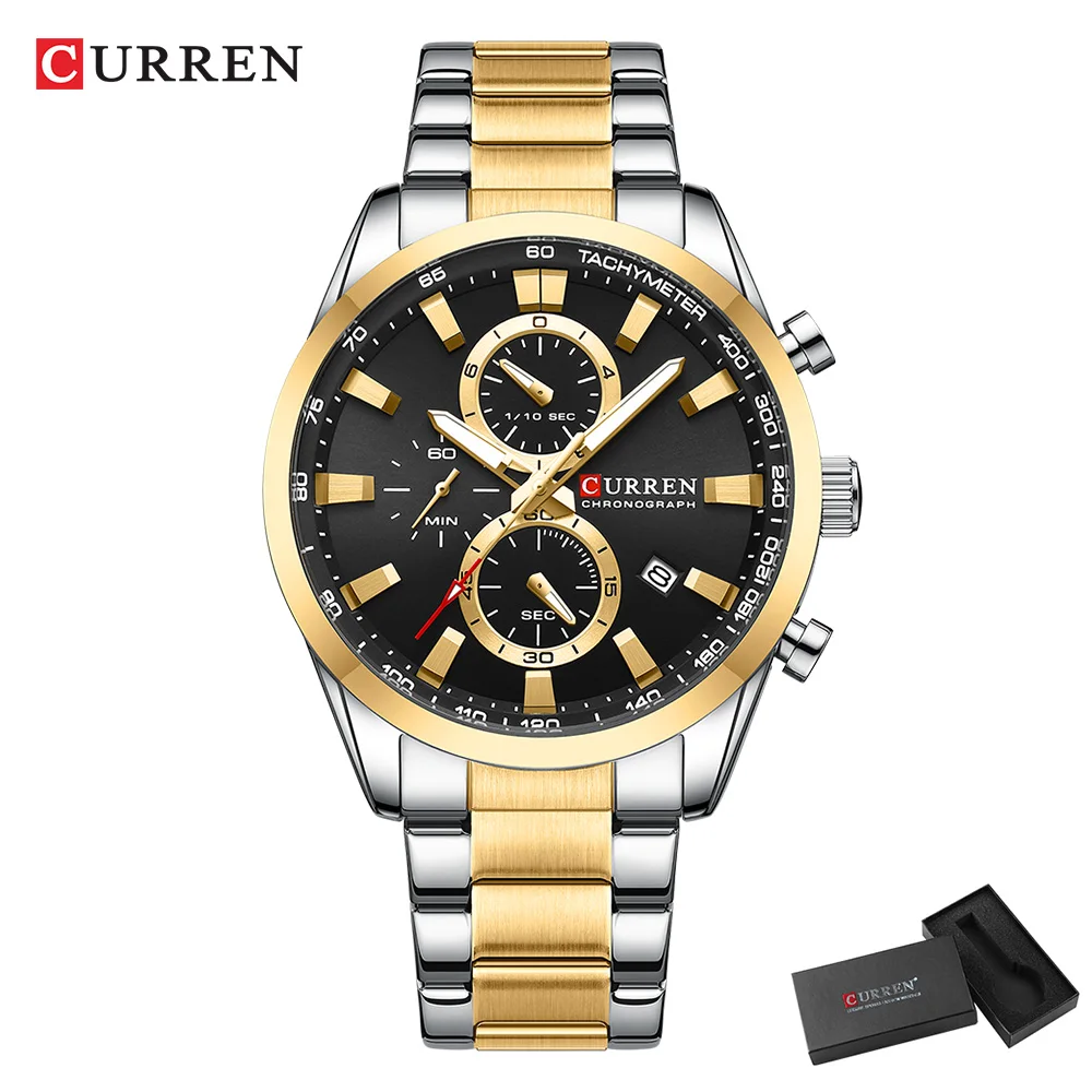 CURREN Casual cuarzo cronógraf - Fashion Mens Watches reseña y precio