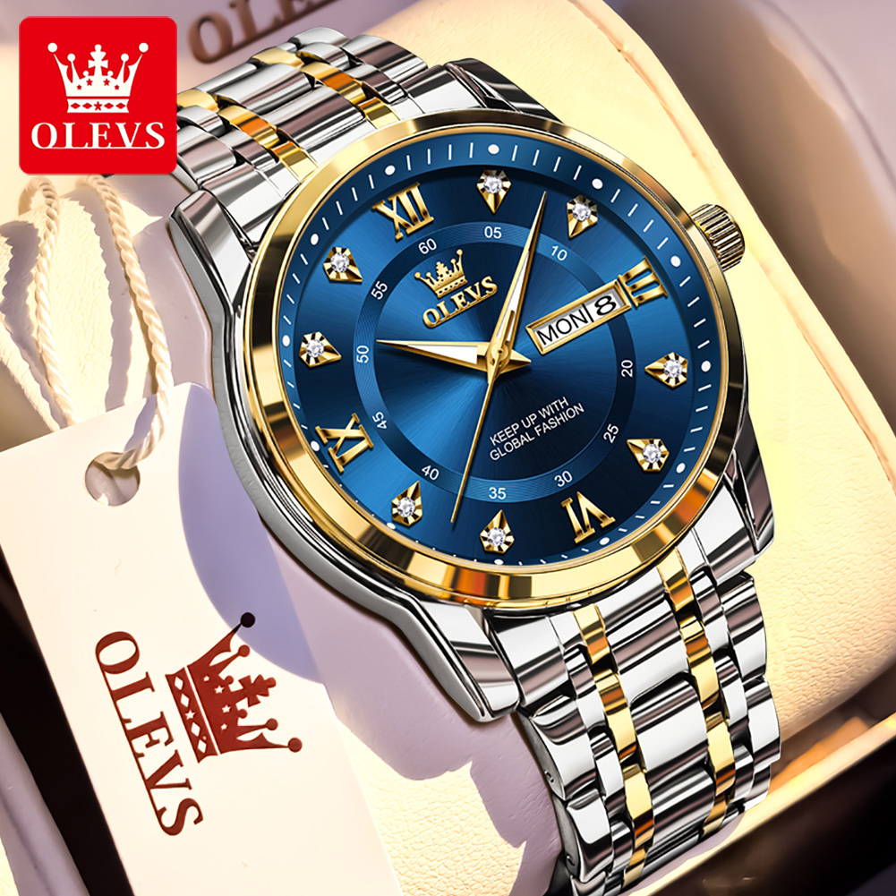 Marca OLEVS, relojes de moda p - Fashion Mens Watches reseña y precio