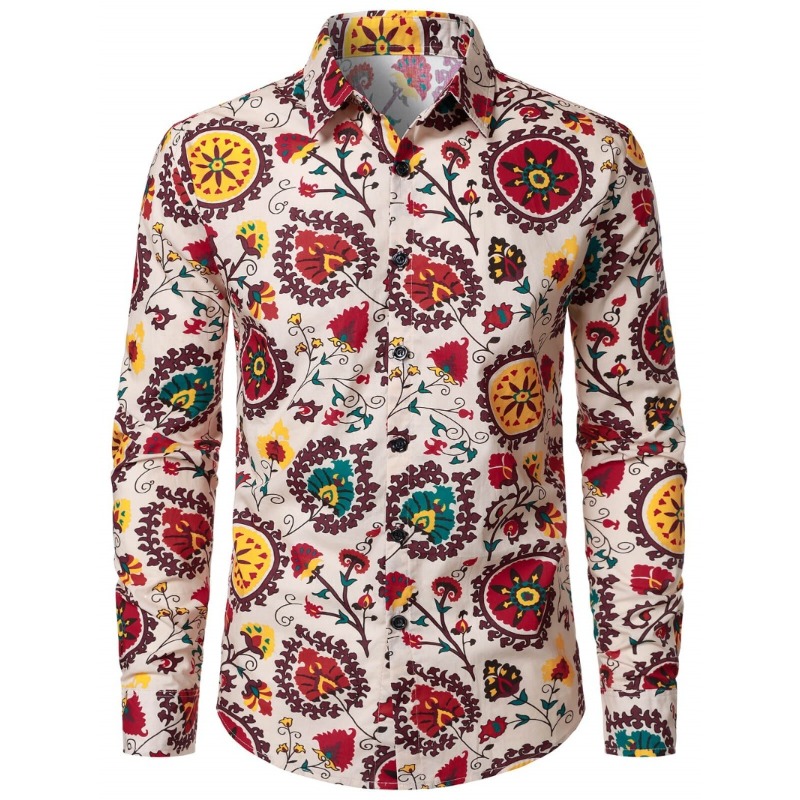 Camisa de manga larga con esta - Men'S Fashion 70S reseña y precio