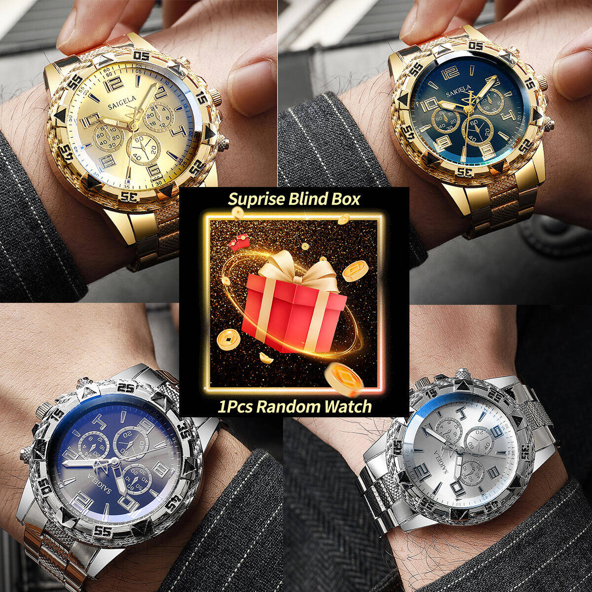 Reloj misterioso sorpresa para - Fashion Mens Watches reseña y precio