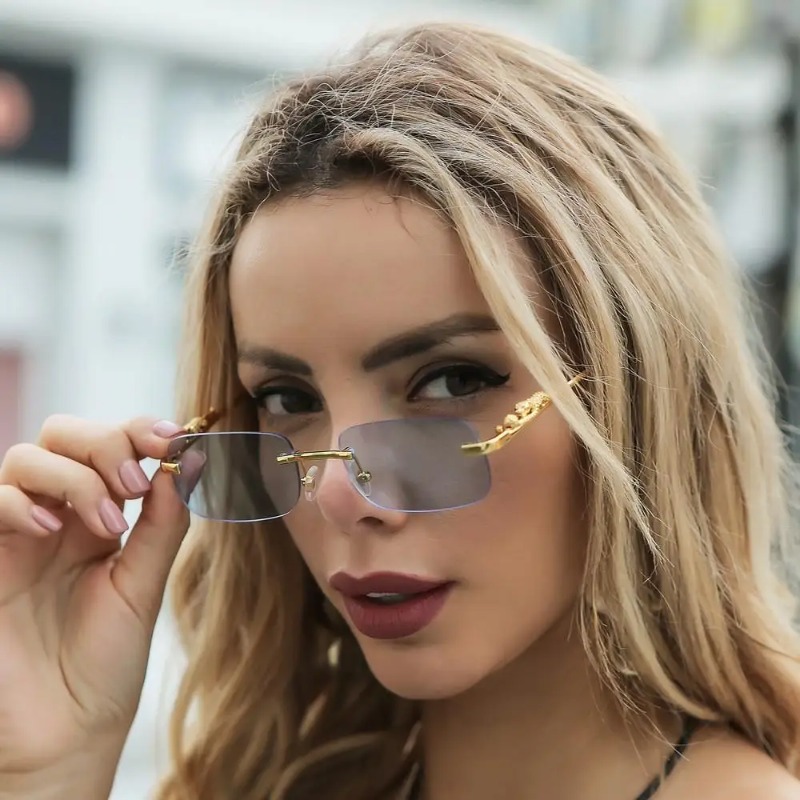 Gafas de Sol Cuadradas Sin Mon - Men'S Fashion Luxury Brands reseña y precio